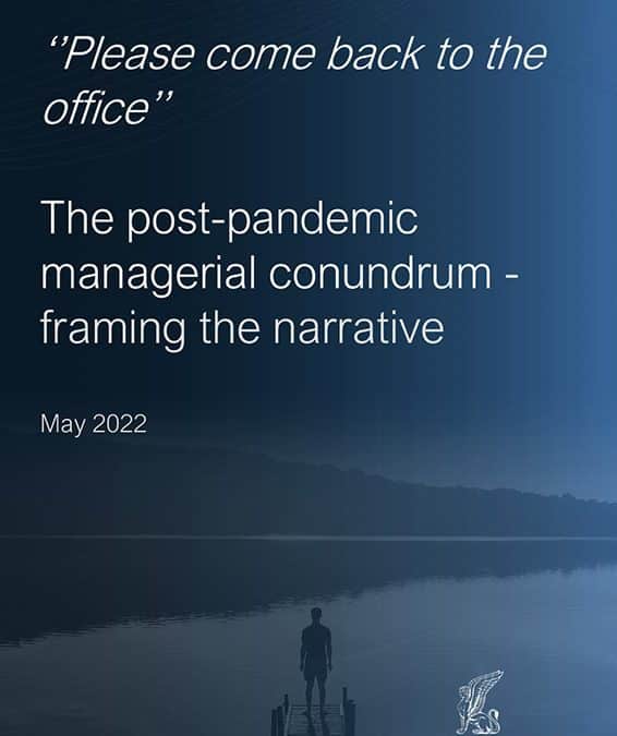 The post-pandemic managerial conundrum – framing the narrative